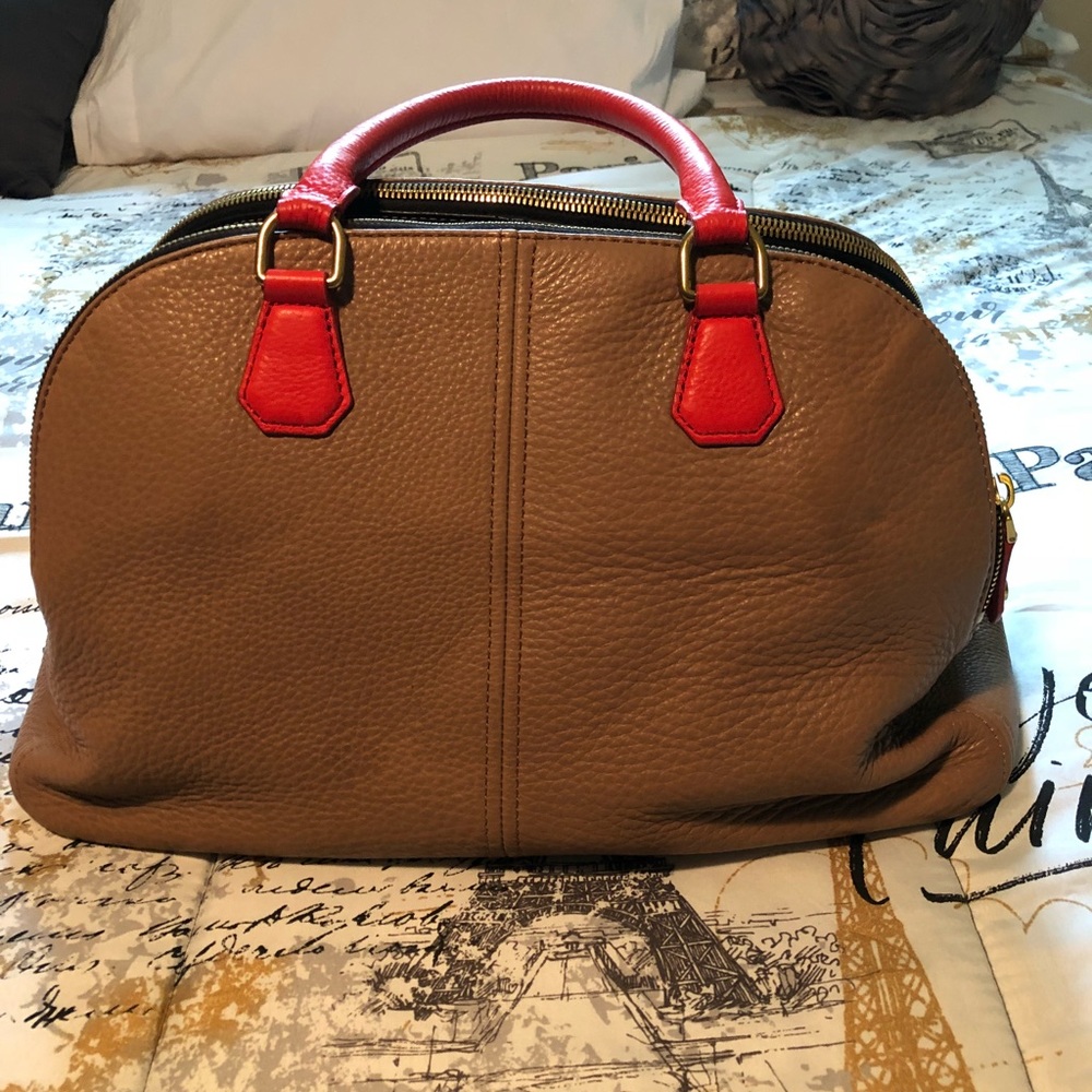 J Crew Bienniel Leather Satchel EUC